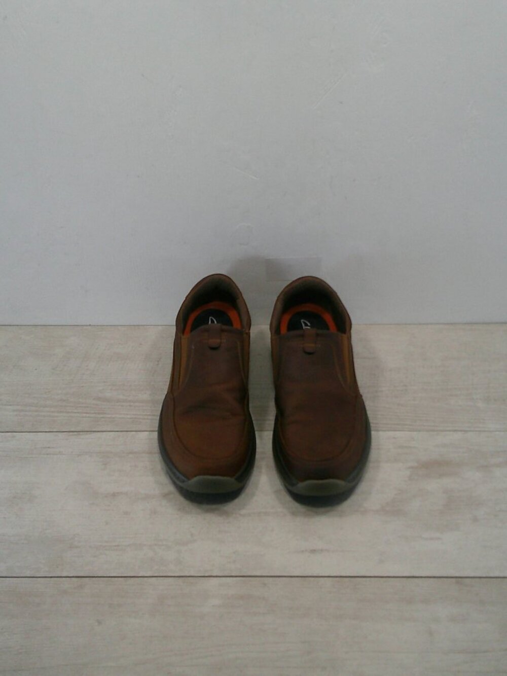 Clarks Pro Step Classic Dark Brown Tumbled Leather Slip on Casual Loafer 11 WIDE - Picture 4 of 12